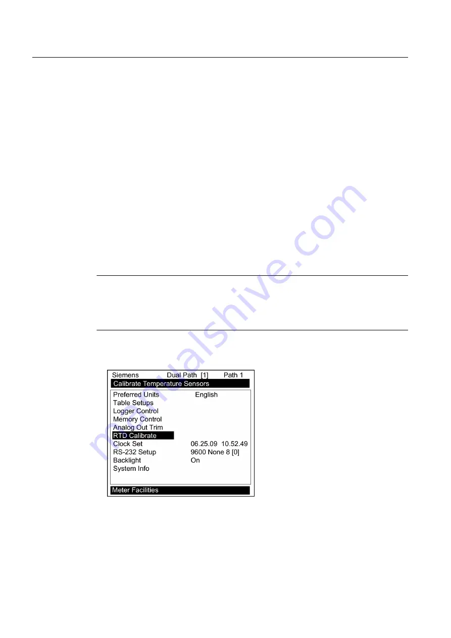 Siemens SITRANS FUP1010 Operating Instructions Manual Download Page 96