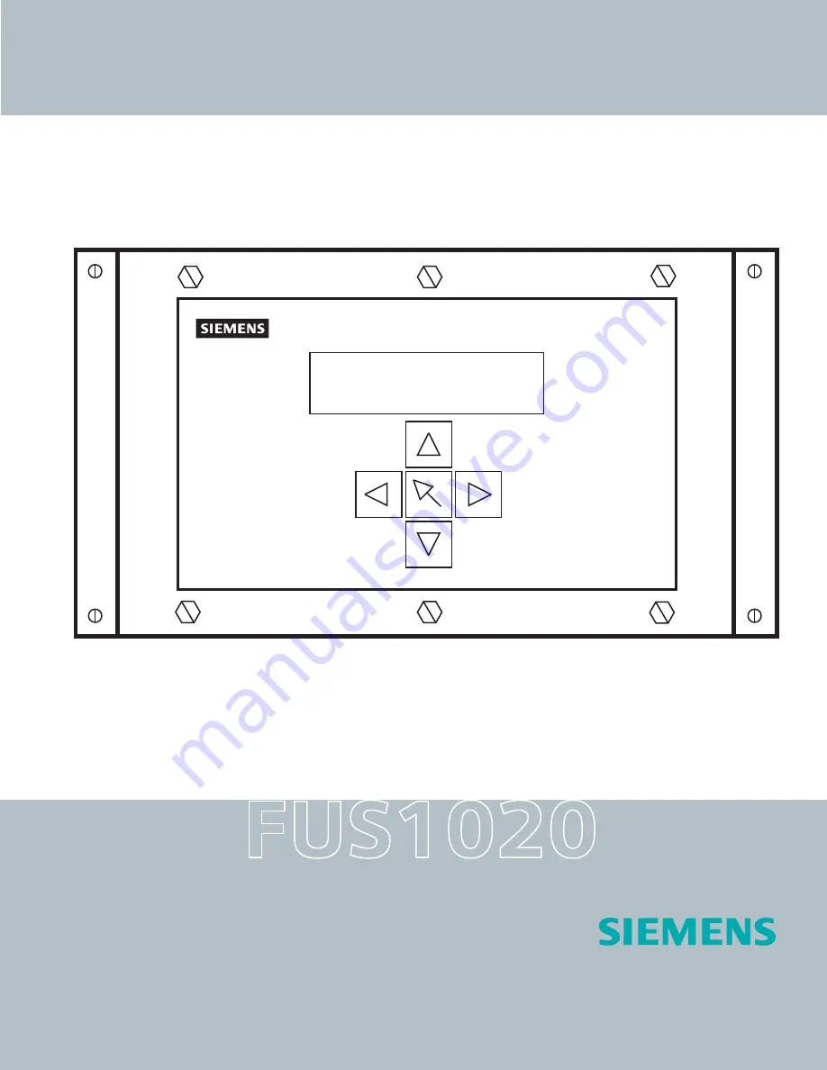 Siemens SITRANS FUS1020 Manual Download Page 1