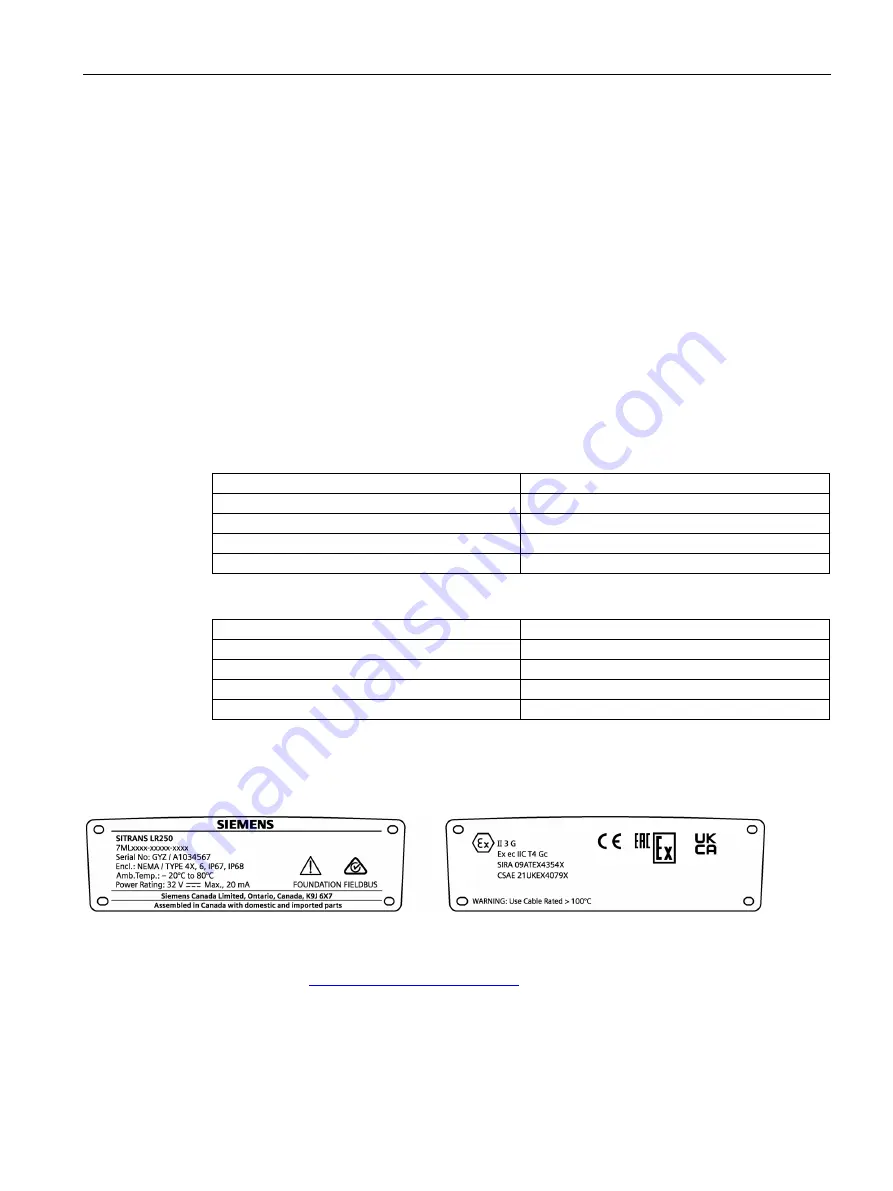 Siemens SITRANS L Operating Instructions Manual Download Page 43