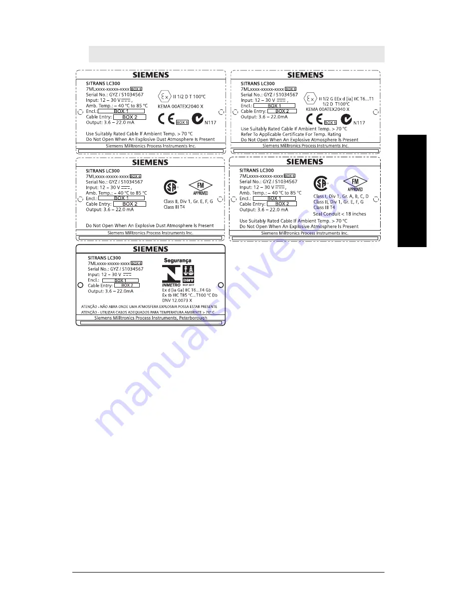 Siemens sitrans lc 300 Quick Start Manual Download Page 19