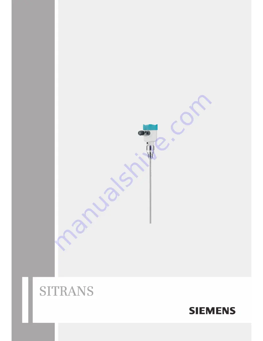 Siemens SITRANS LG250 Operating Instructions Manual Download Page 1