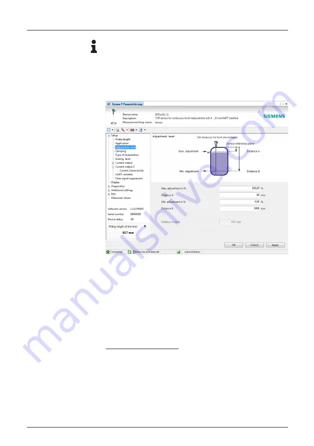 Siemens SITRANS LG260 Operating Instructions Manual Download Page 45