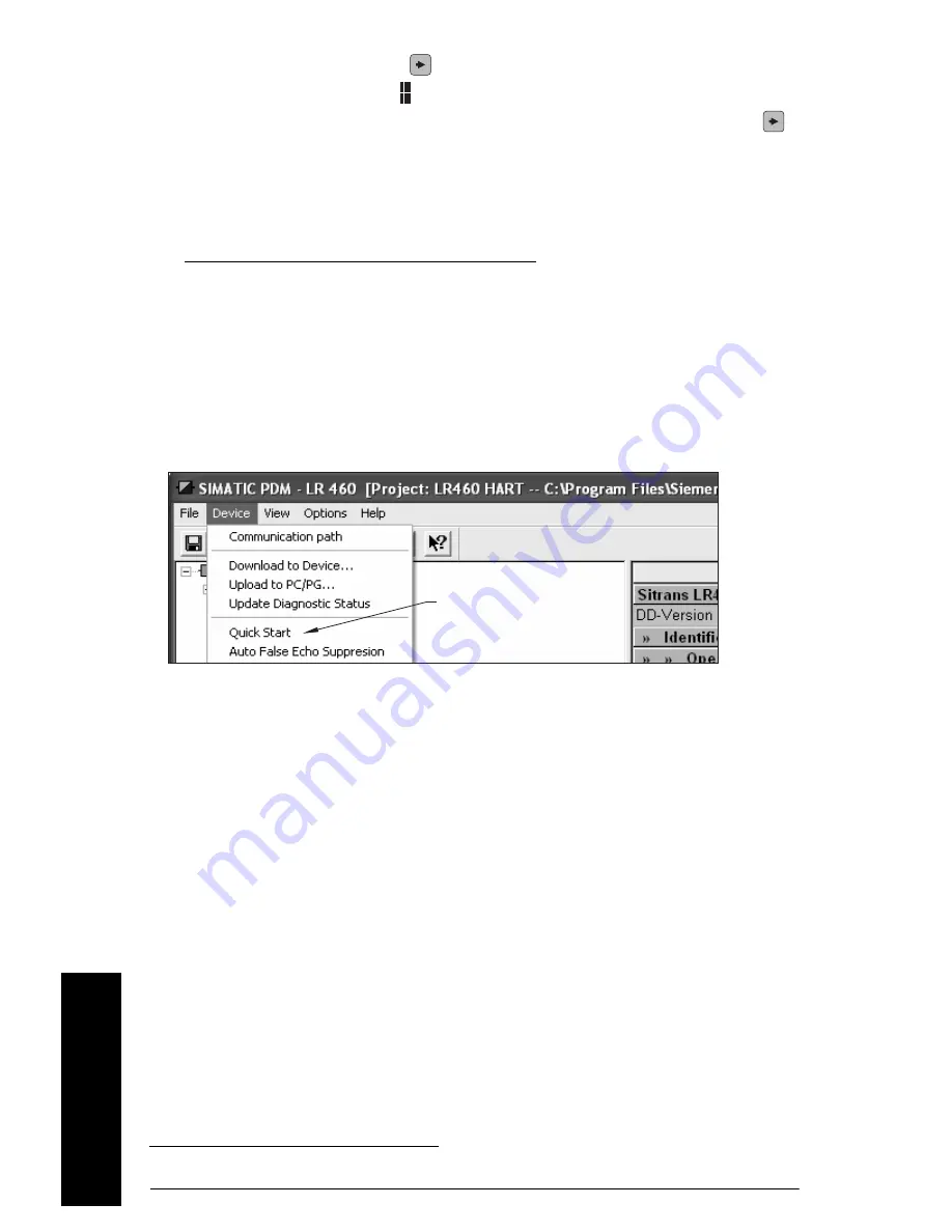 Siemens sitrans lr 460 Quick Start Manual Download Page 80