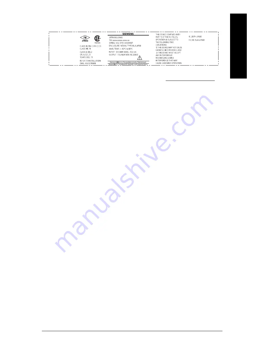 Siemens SITRANS LR560 Quick Start Manual Download Page 23