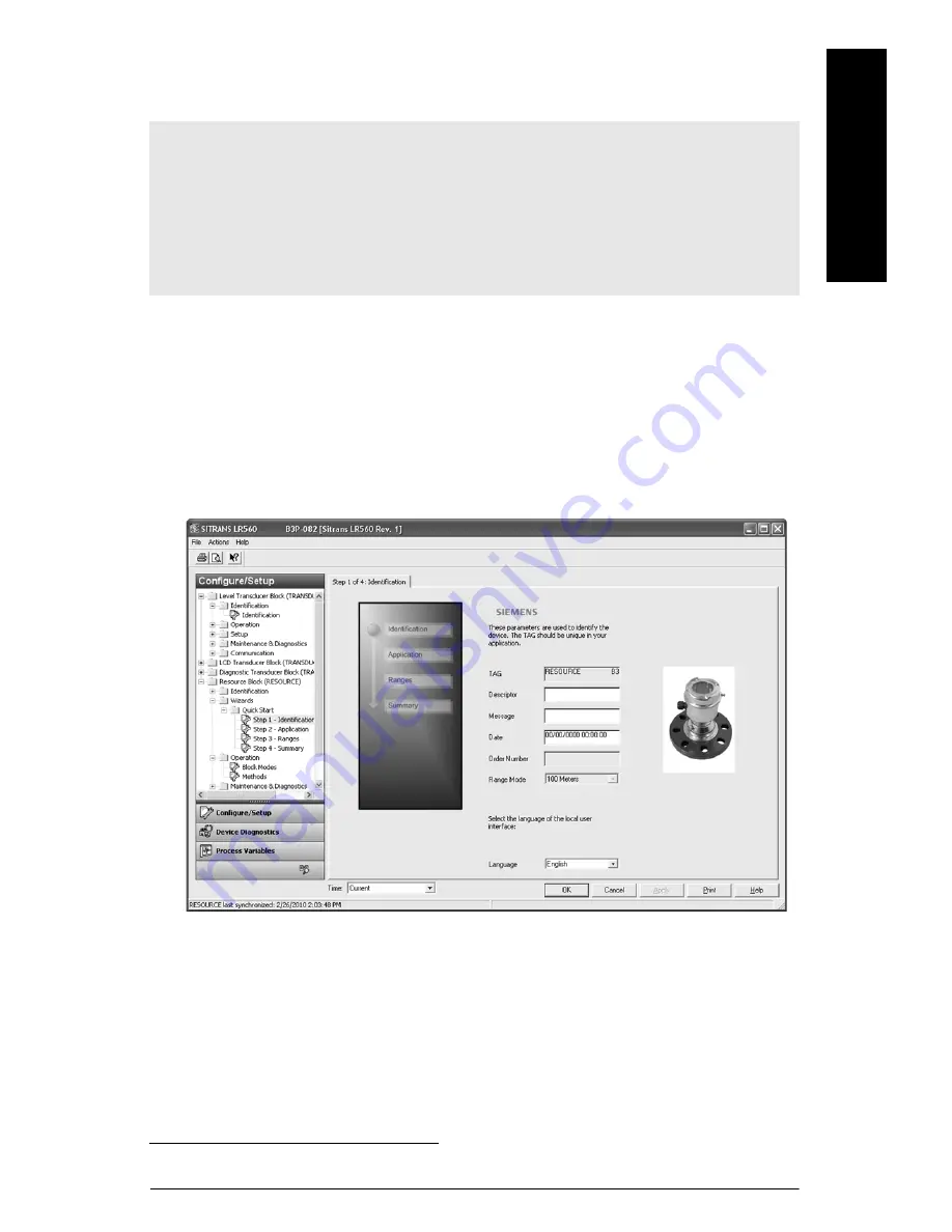 Siemens SITRANS LR560 Quick Start Manual Download Page 129