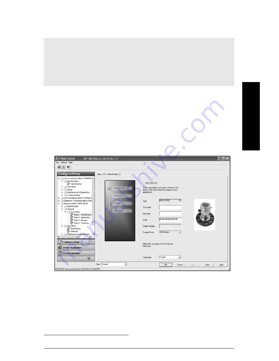 Siemens SITRANS LR560 Quick Start Manual Download Page 261