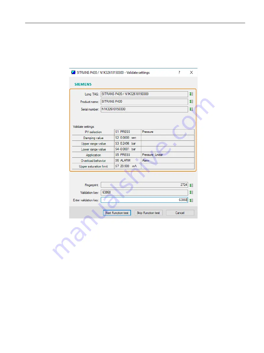 Siemens SITRANS P Operating Instructions Manual Download Page 171