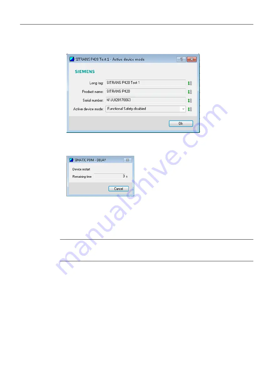 Siemens SITRANS P320 Operating Instructions Manual Download Page 170