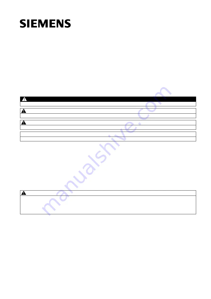 Siemens SITRANS TS100 Compact Operating Instructions Download Page 69