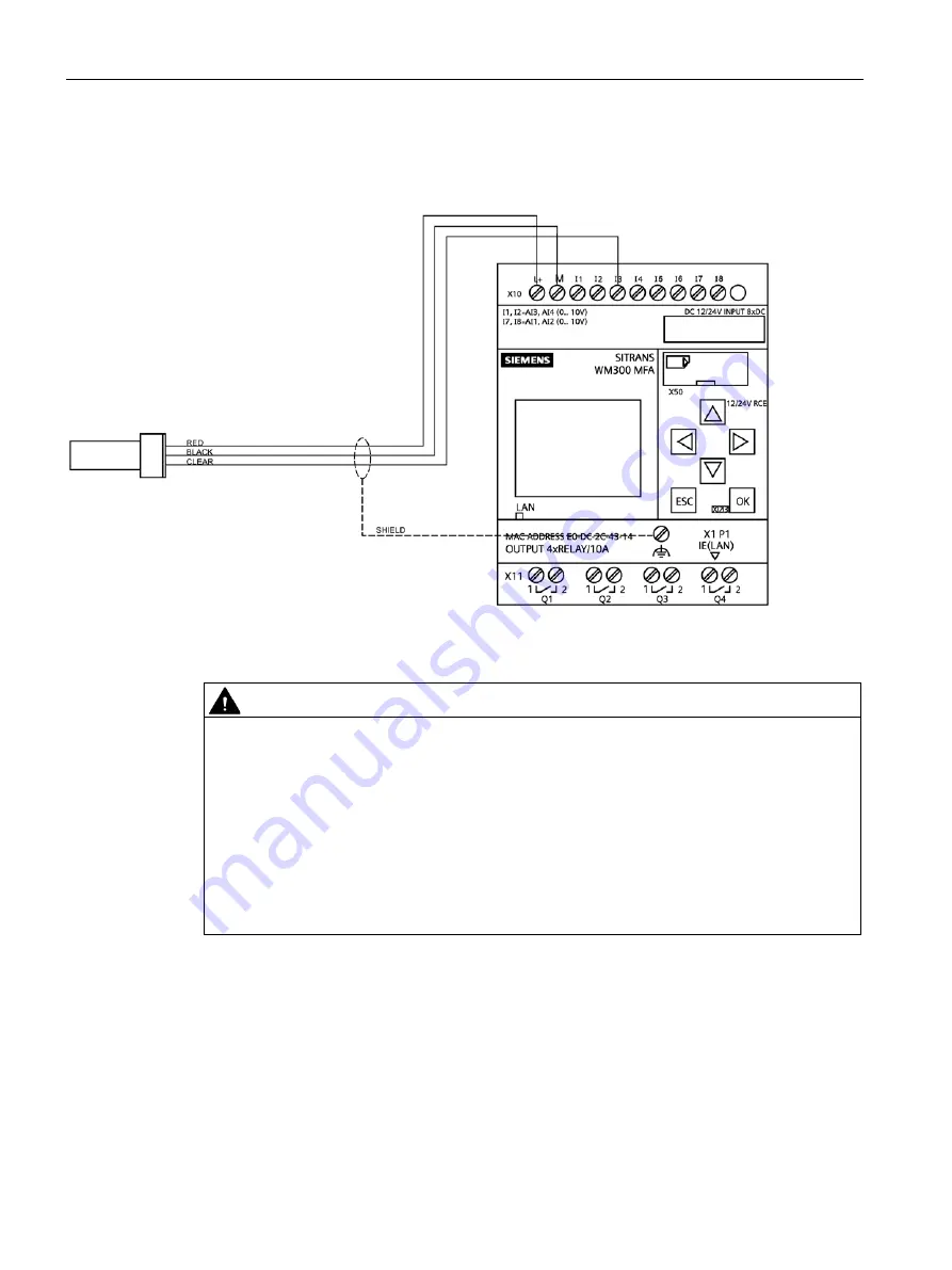 Siemens SITRANS WM300 MFA Скачать руководство пользователя страница 22