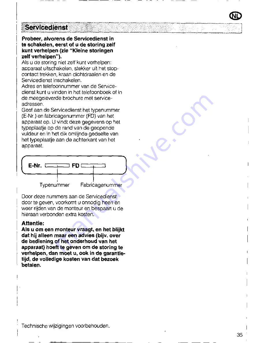 Siemens SIWAMAT PLUS 3773 Operating Instructions Manual Download Page 35