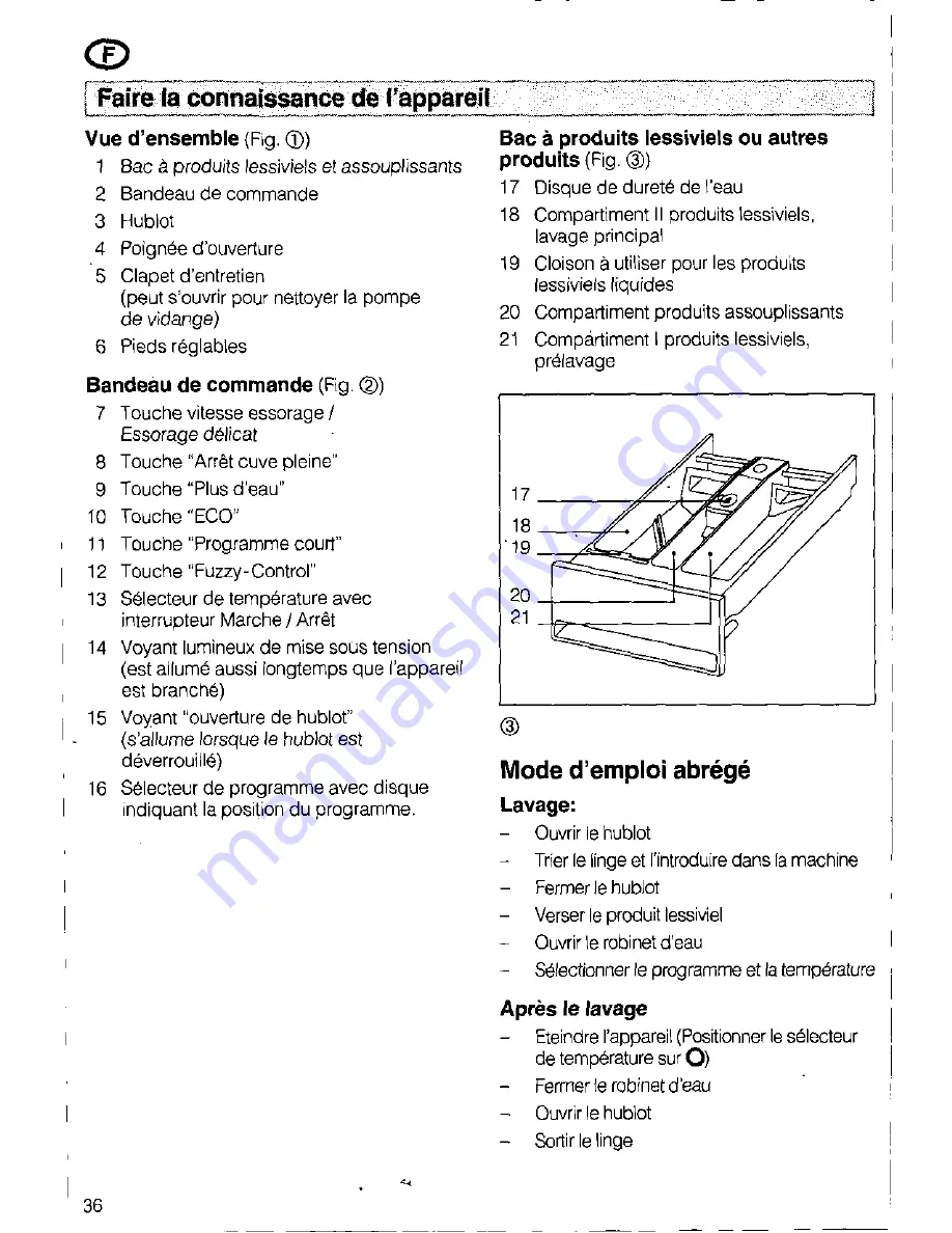 Siemens SIWAMAT PLUS 3773 Operating Instructions Manual Download Page 36