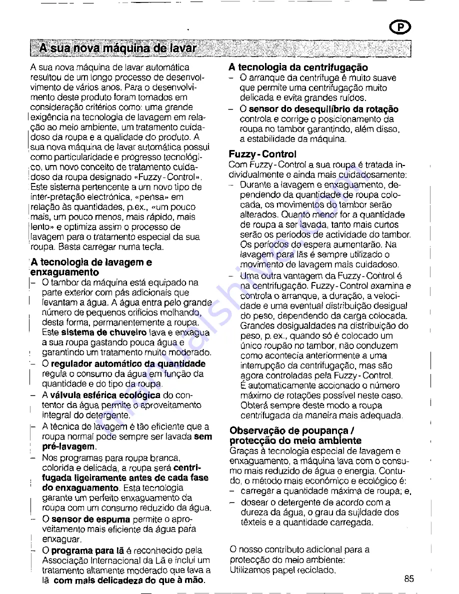 Siemens SIWAMAT PLUS 3773 Operating Instructions Manual Download Page 85