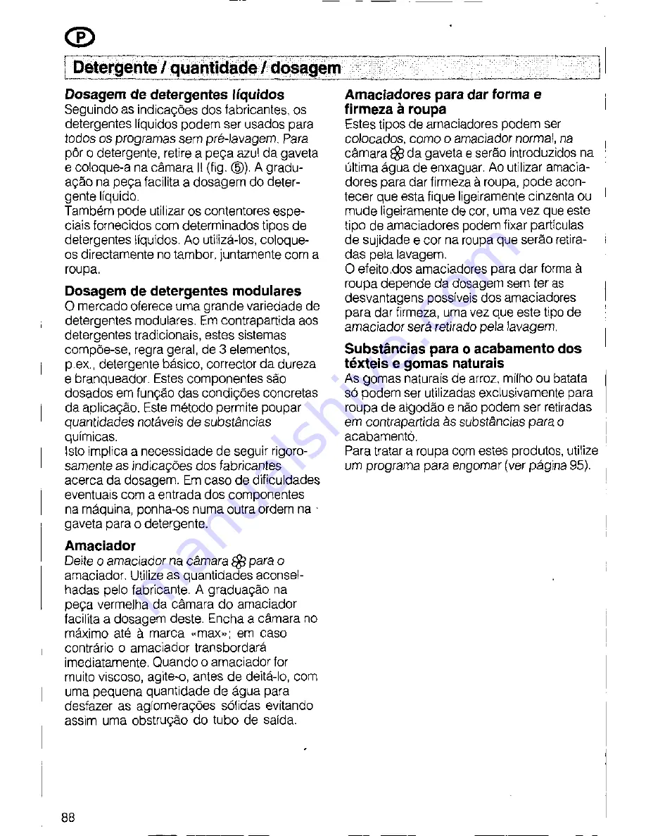 Siemens SIWAMAT PLUS 3773 Operating Instructions Manual Download Page 88