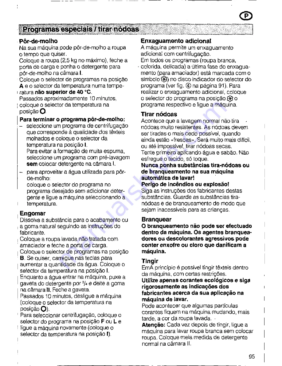 Siemens SIWAMAT PLUS 3773 Operating Instructions Manual Download Page 95