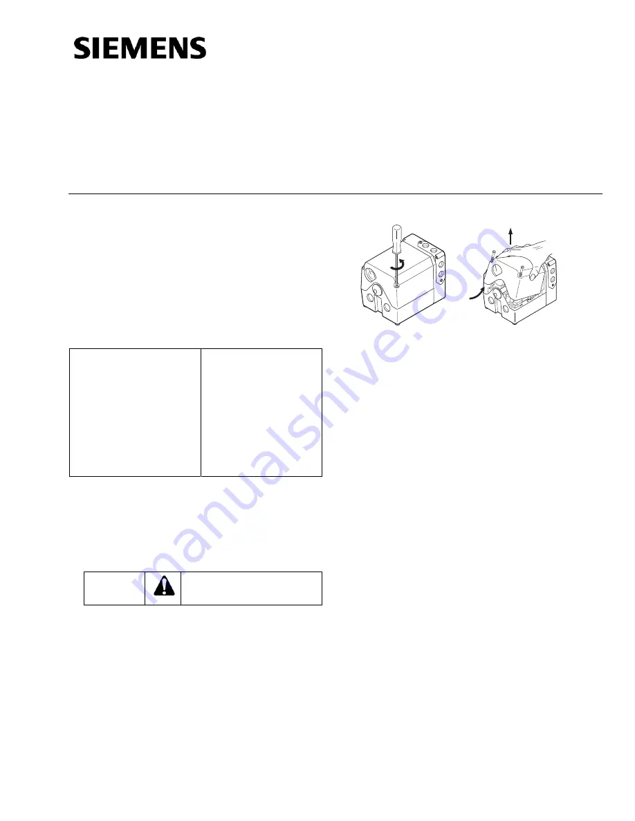 Siemens SQM50 series Installation Instructions Manual Download Page 1