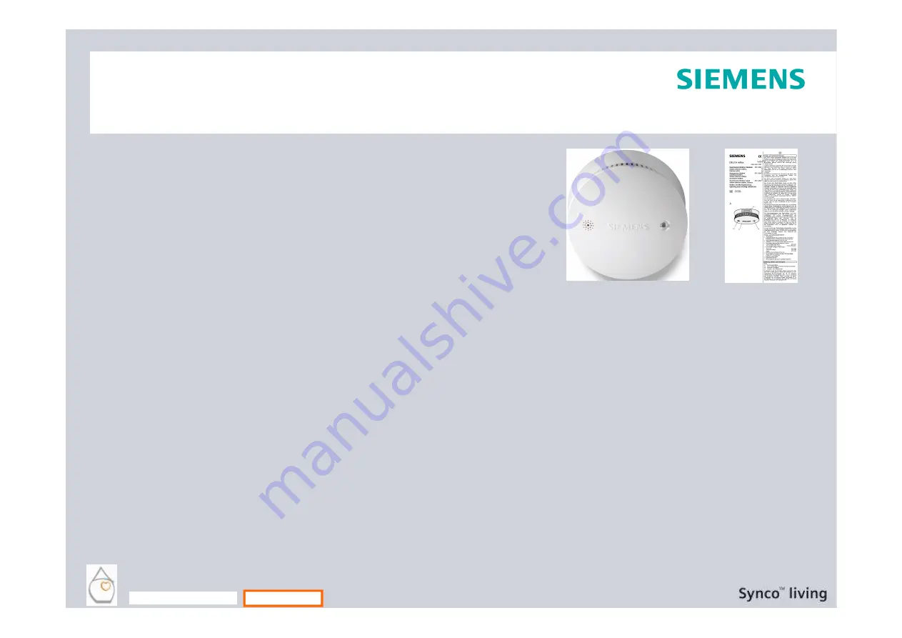 Siemens Synco living AP260 Manual Download Page 6