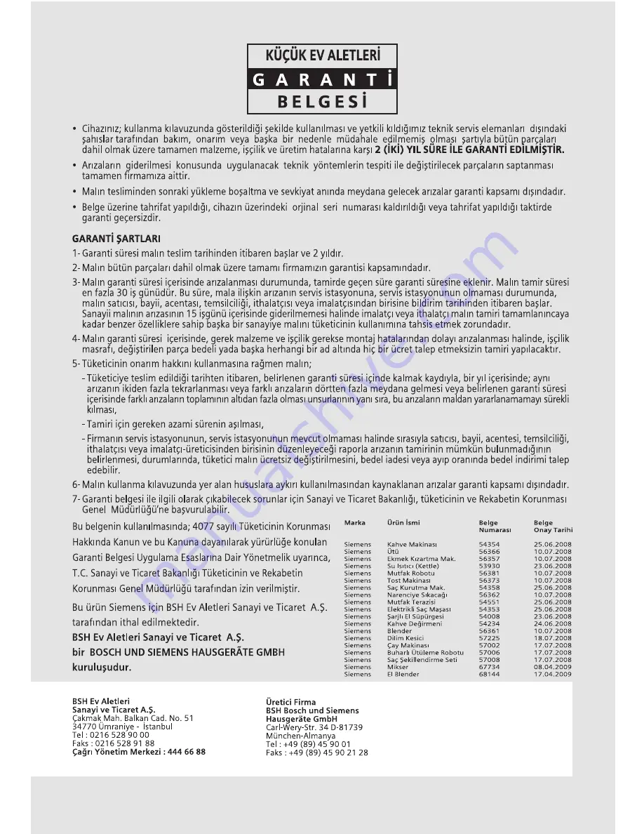 Siemens TA60100 Operating Manual Download Page 12