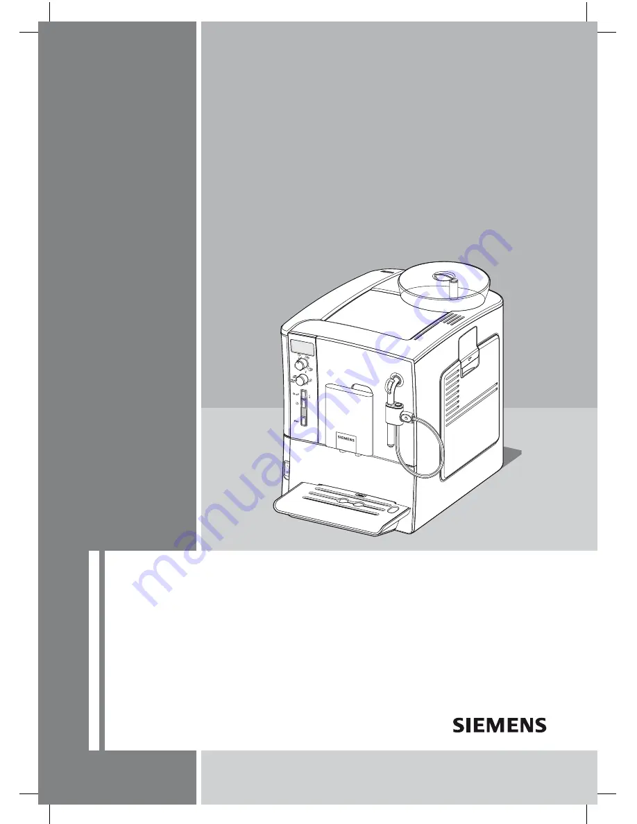 Siemens TE503RW Instruction Manual Download Page 1