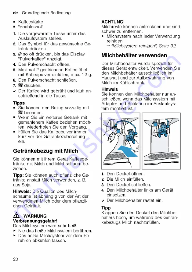 Siemens TQ507DF3 User Manual Download Page 20