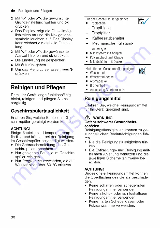 Siemens TQ507DF3 User Manual Download Page 30