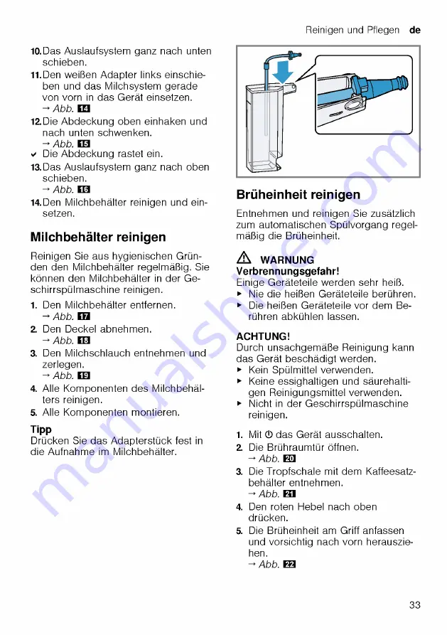 Siemens TQ507DF3 User Manual Download Page 33