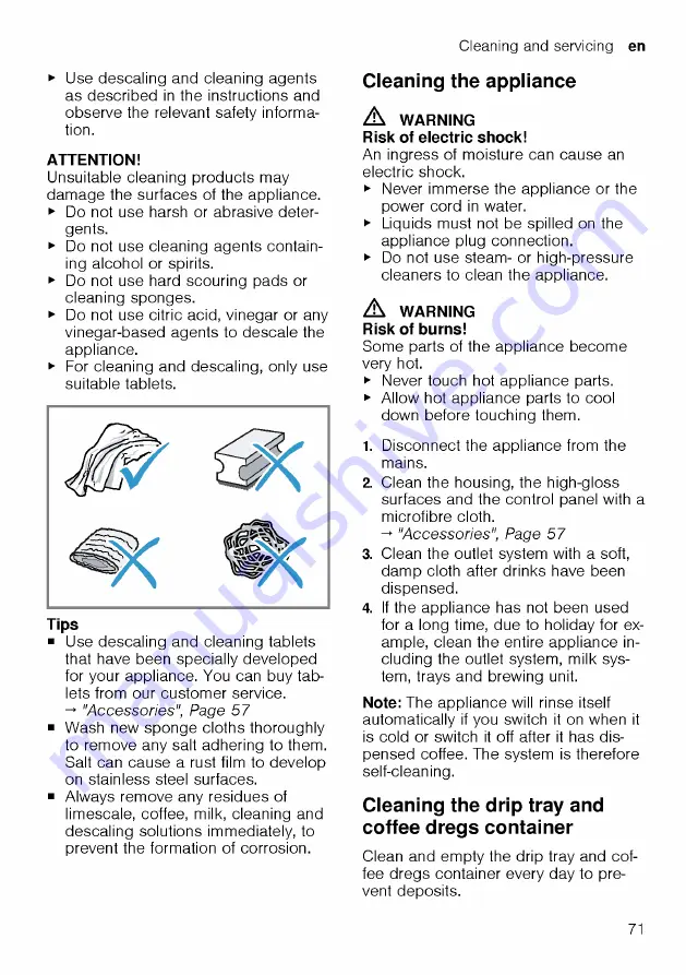 Siemens TQ507DF3 User Manual Download Page 71