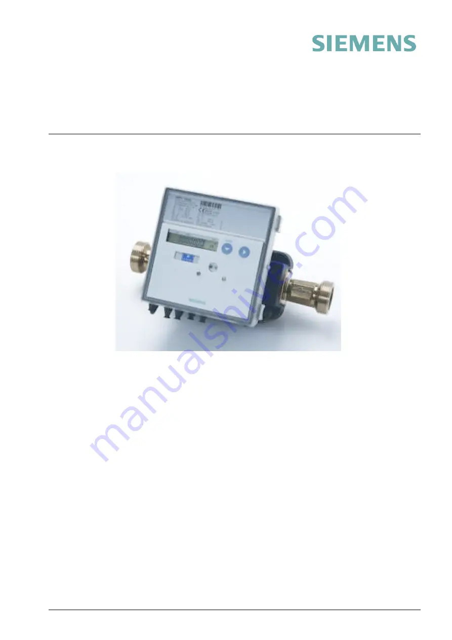 Siemens UH50 FLOW SENSOR Configuration Instructions Download Page 1