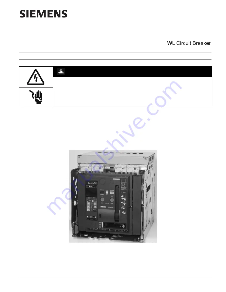 Siemens UL 489 Operating Instructions Manual Download Page 1