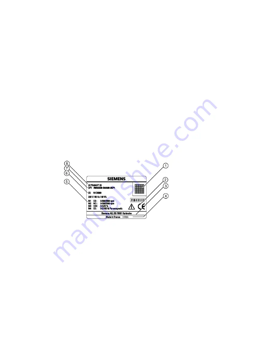 Siemens ULTRAMAT 23 Manual Download Page 11