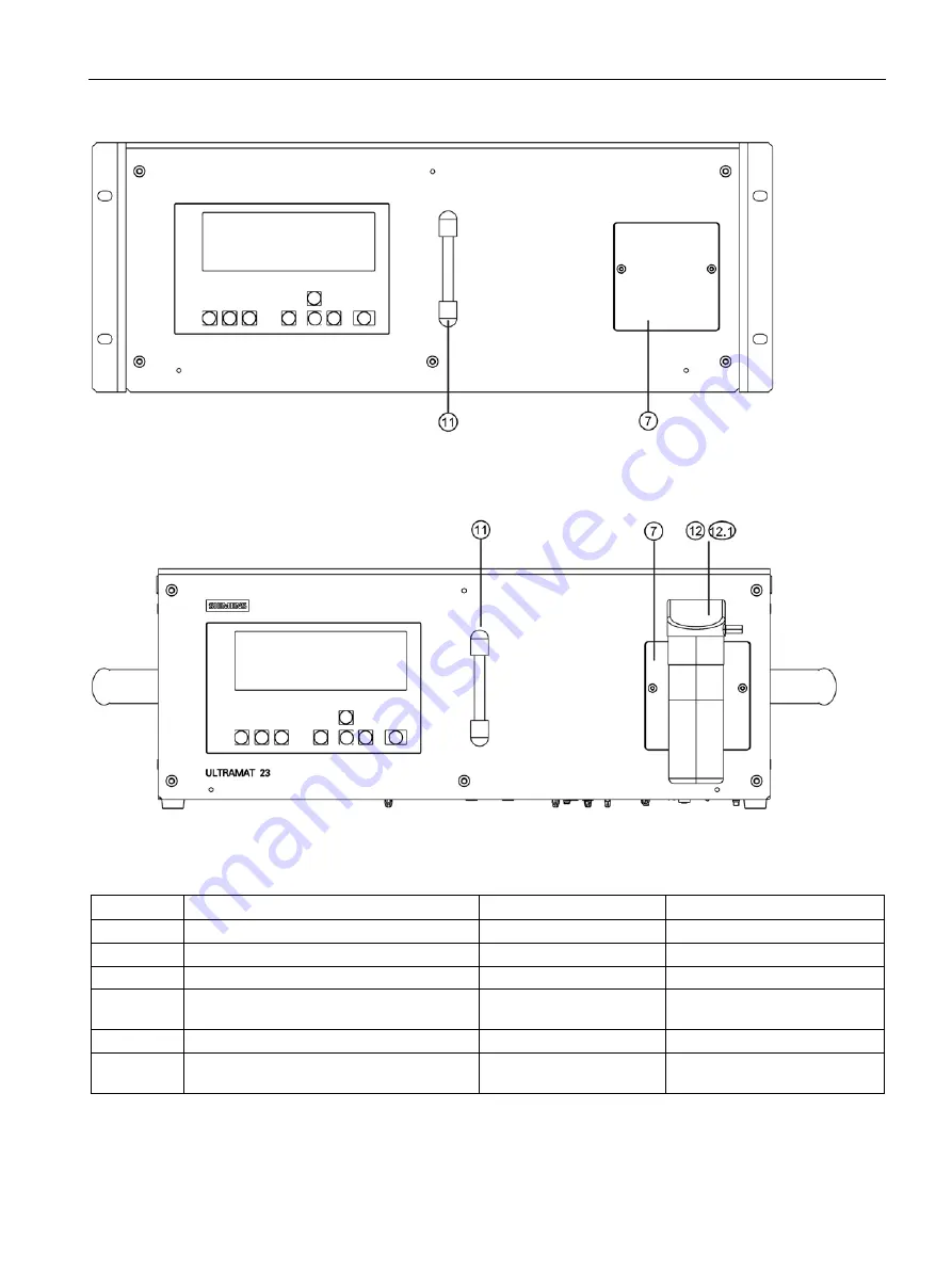 Siemens ULTRAMAT 23 Manual Download Page 189