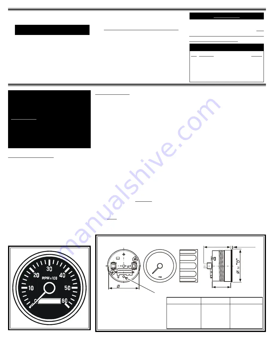 Siemens VDO Installation And Operation Instructions Manual Download Page 1