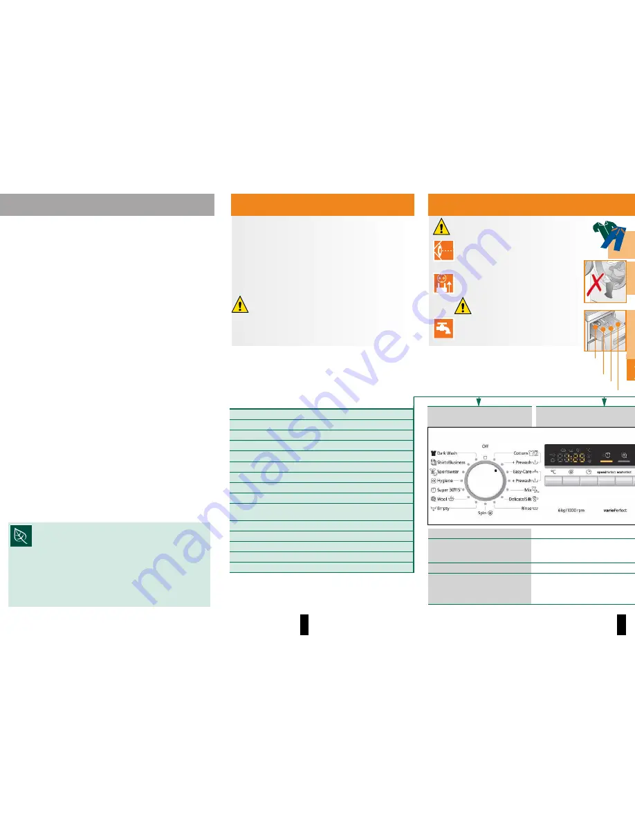 Siemens WM10B260IL Operating Instructions Manual Download Page 3