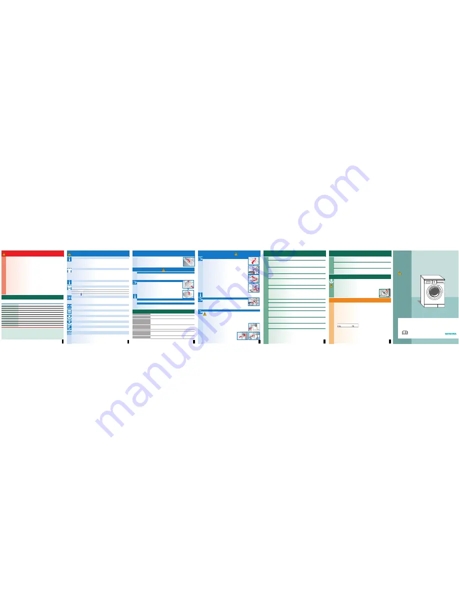 Siemens WM14S794 Instruction Manual Download Page 2