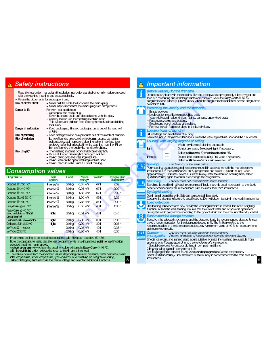 Siemens WM14S7B1EU Instruction Manual Download Page 7