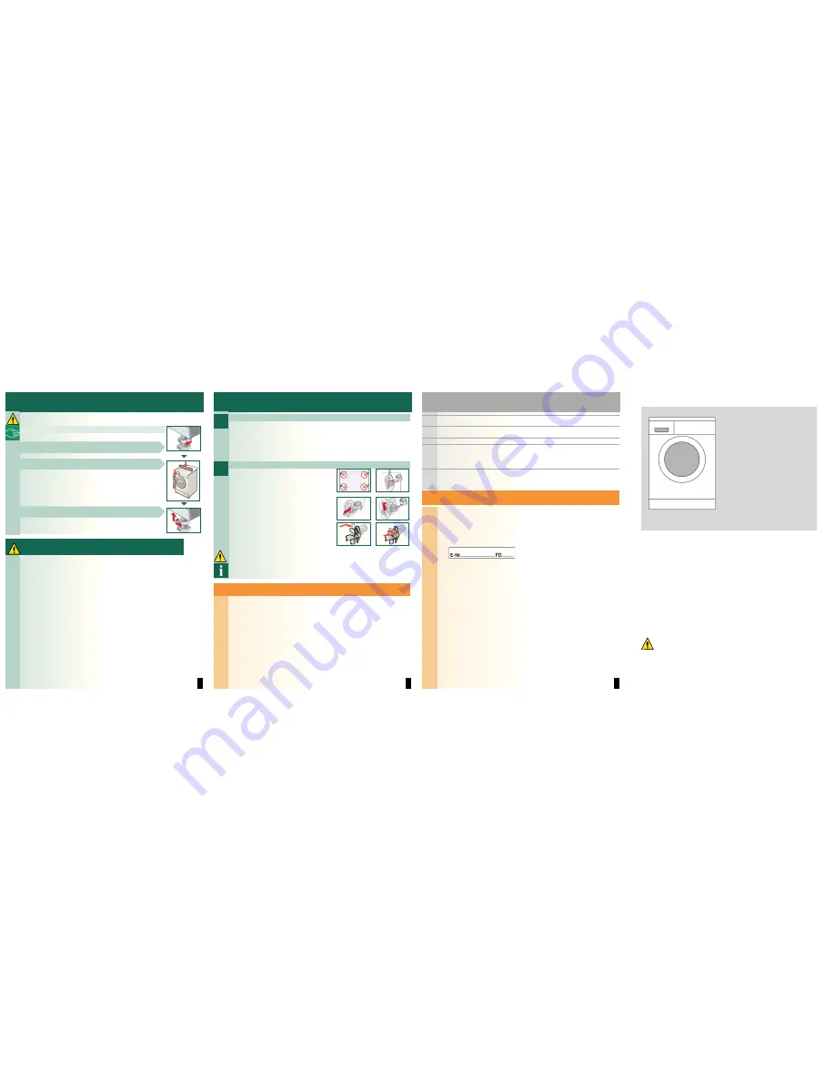 Siemens WM260160 Installation Instructions Manual Download Page 2