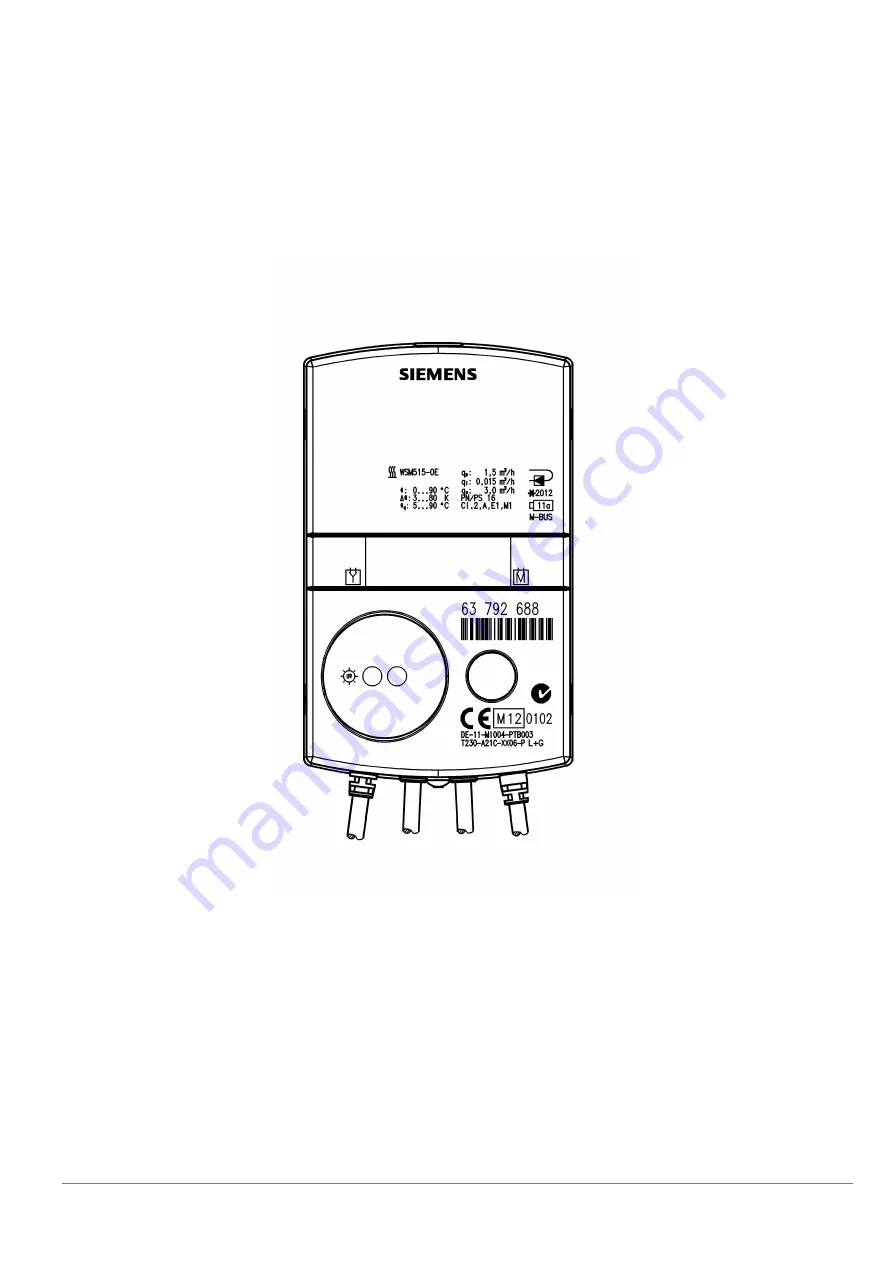 Siemens WSB5 Series Operating And Installation Instructions Download Page 1