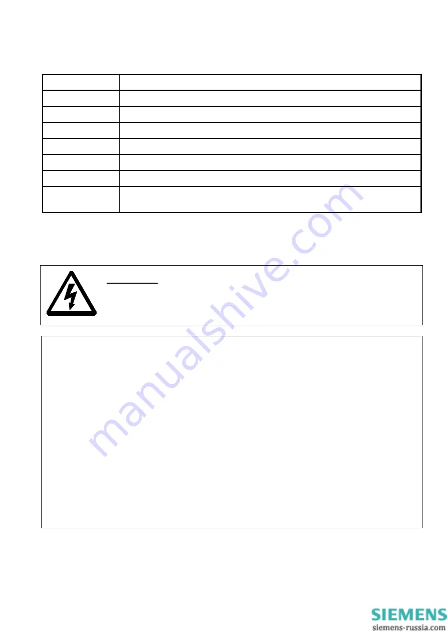 Siemens ZIEHL TR 1200 Operating Manual Download Page 5