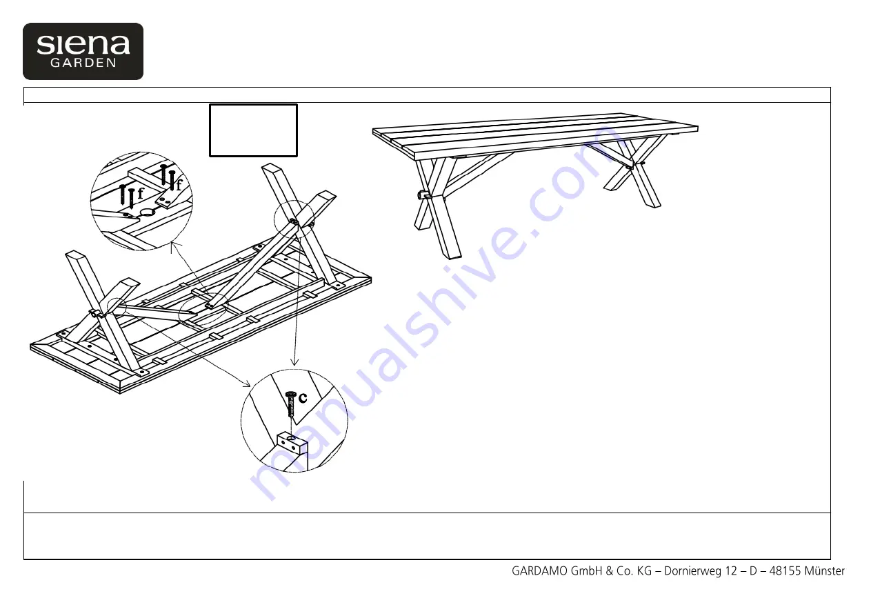 siena GARDEN Columbus 136.337 Assembly Instruction Download Page 3