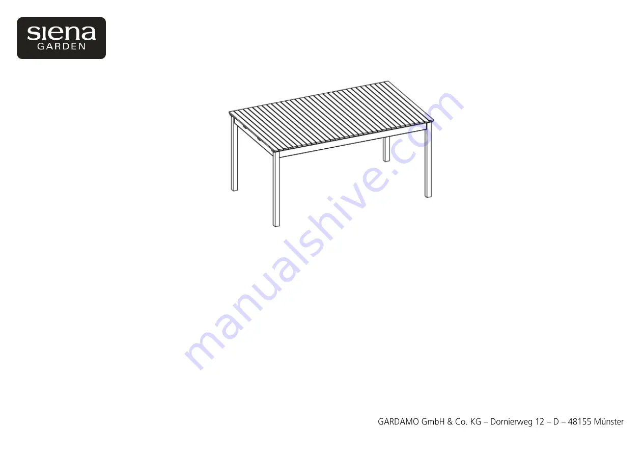 siena GARDEN Falun 120.563 Assembly Instruction Download Page 1