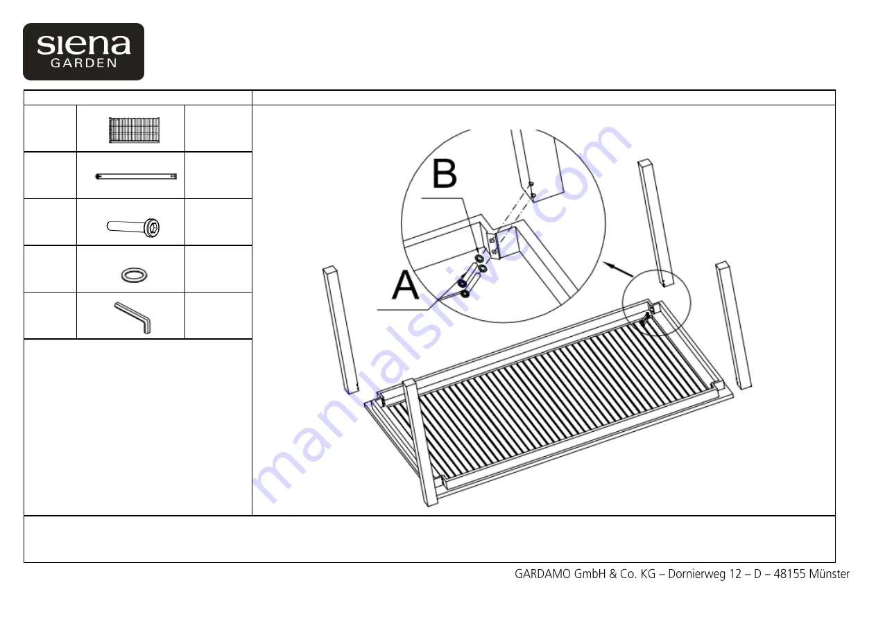 siena GARDEN Geneva D99453 Скачать руководство пользователя страница 2