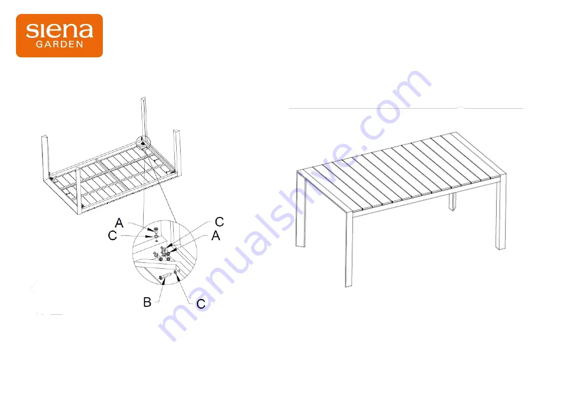 siena GARDEN M29414 Assembly Instructions Download Page 3