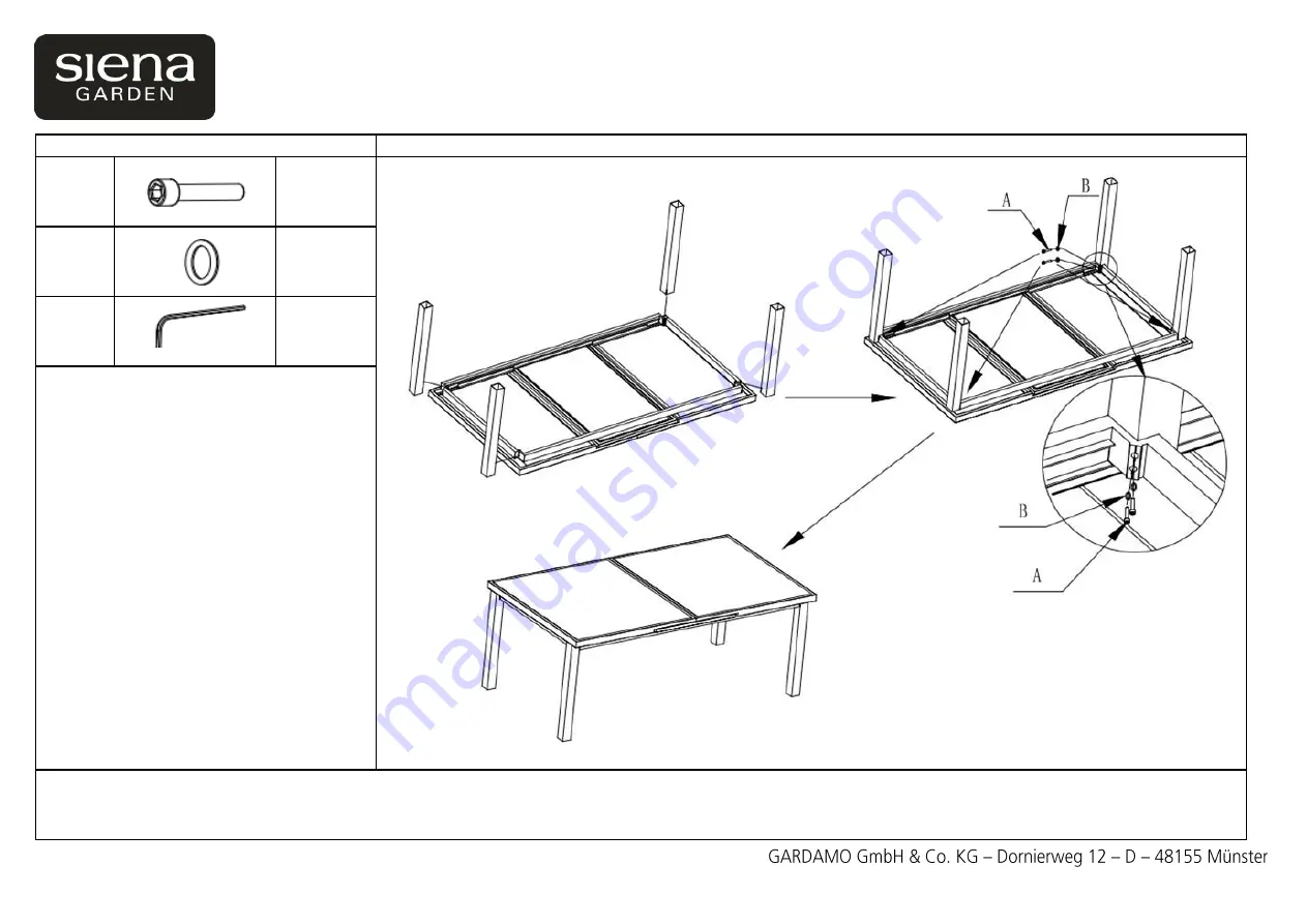 siena GARDEN Miros 508707 Assembly Instruction Download Page 2