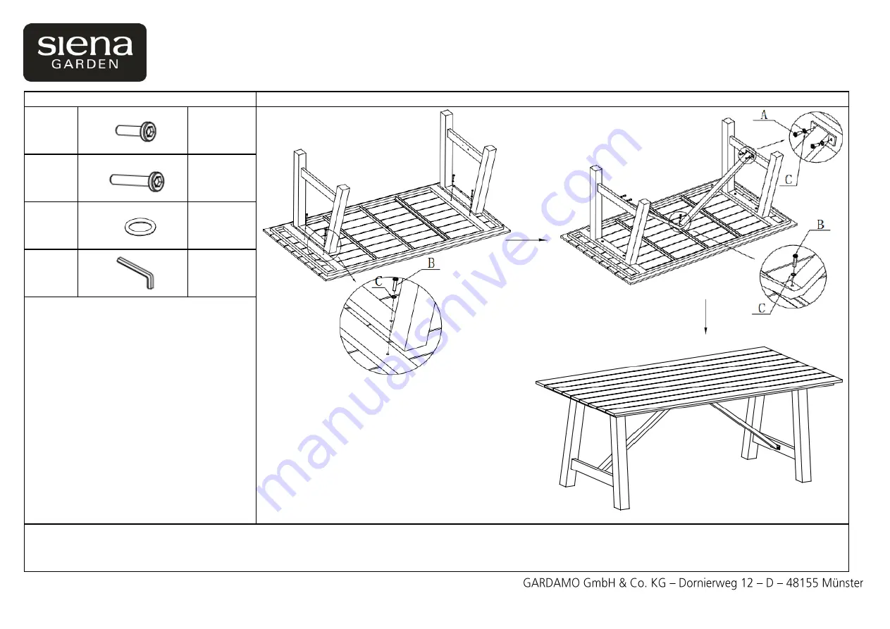 siena GARDEN Preston 316.959 Скачать руководство пользователя страница 2