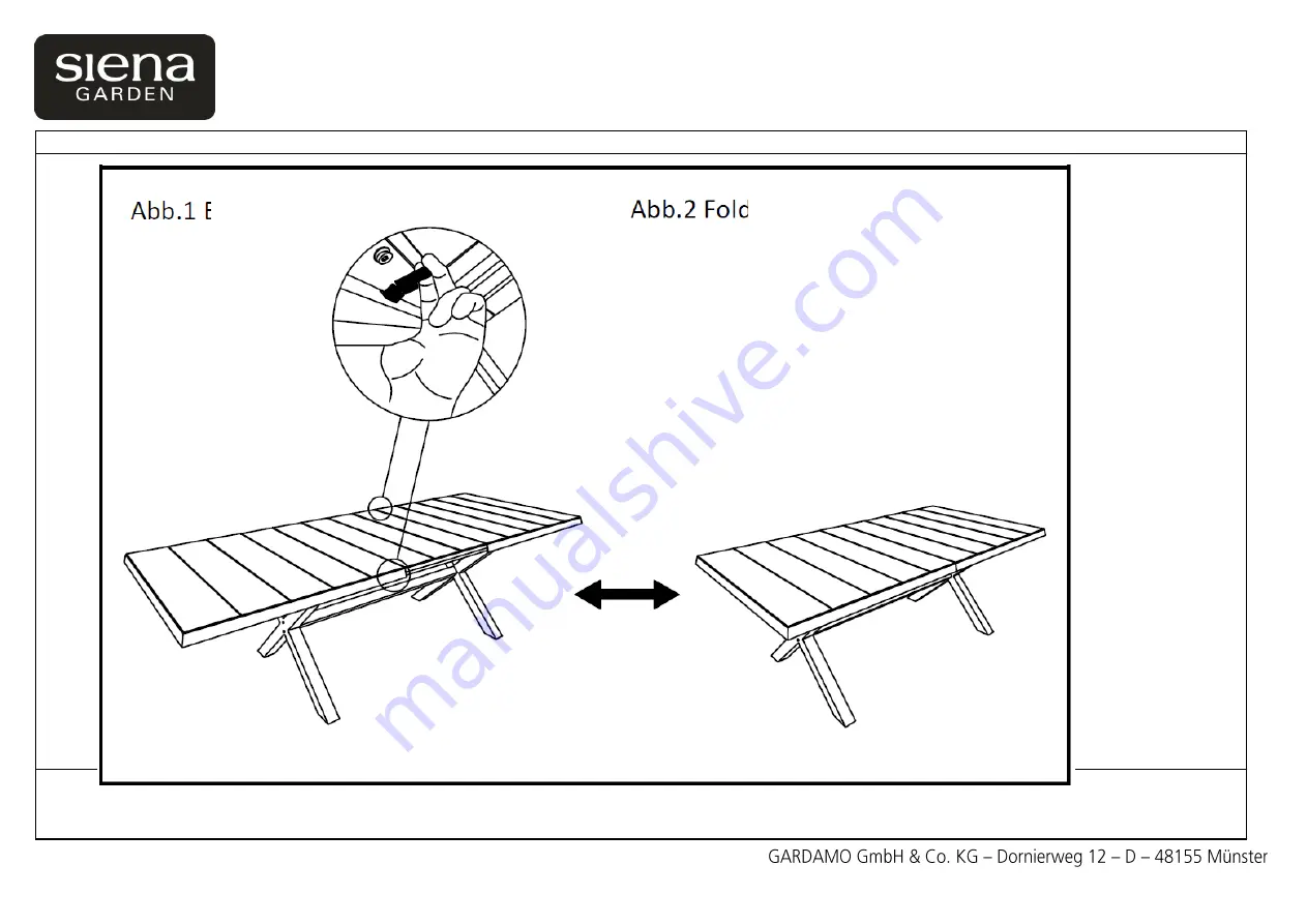 siena GARDEN Sincro C31057 Assembly Instruction Manual Download Page 5