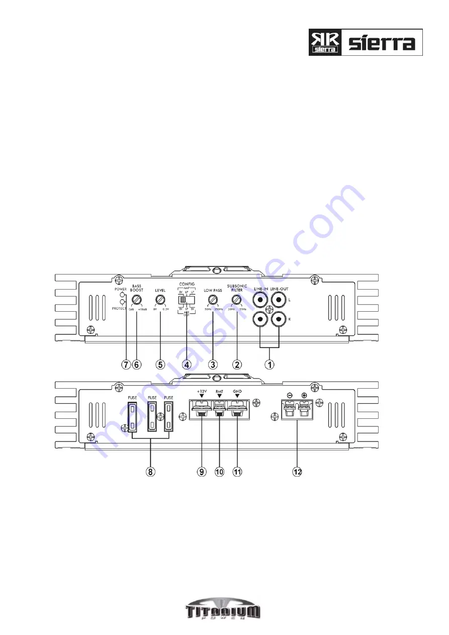 Sierra Titanium Power TM1200.1D Manual Download Page 6