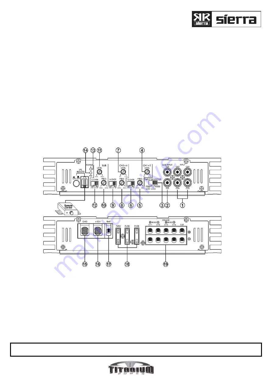 Sierra Titanium Power TM1200.1D Manual Download Page 16