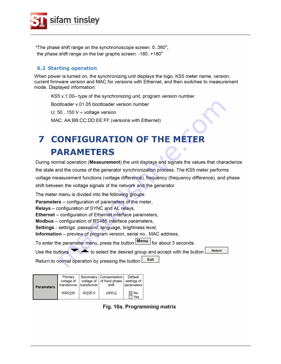 Sifam Tinsley KS5 User Manual Download Page 11