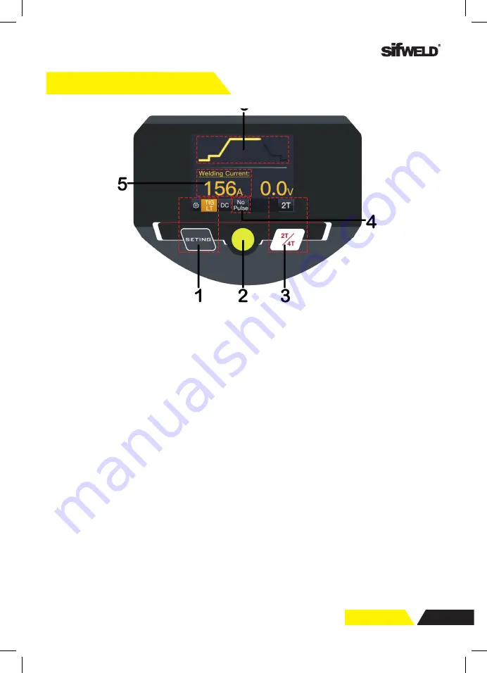 SifWeld Evolution TS200DC Operation Manual Download Page 13