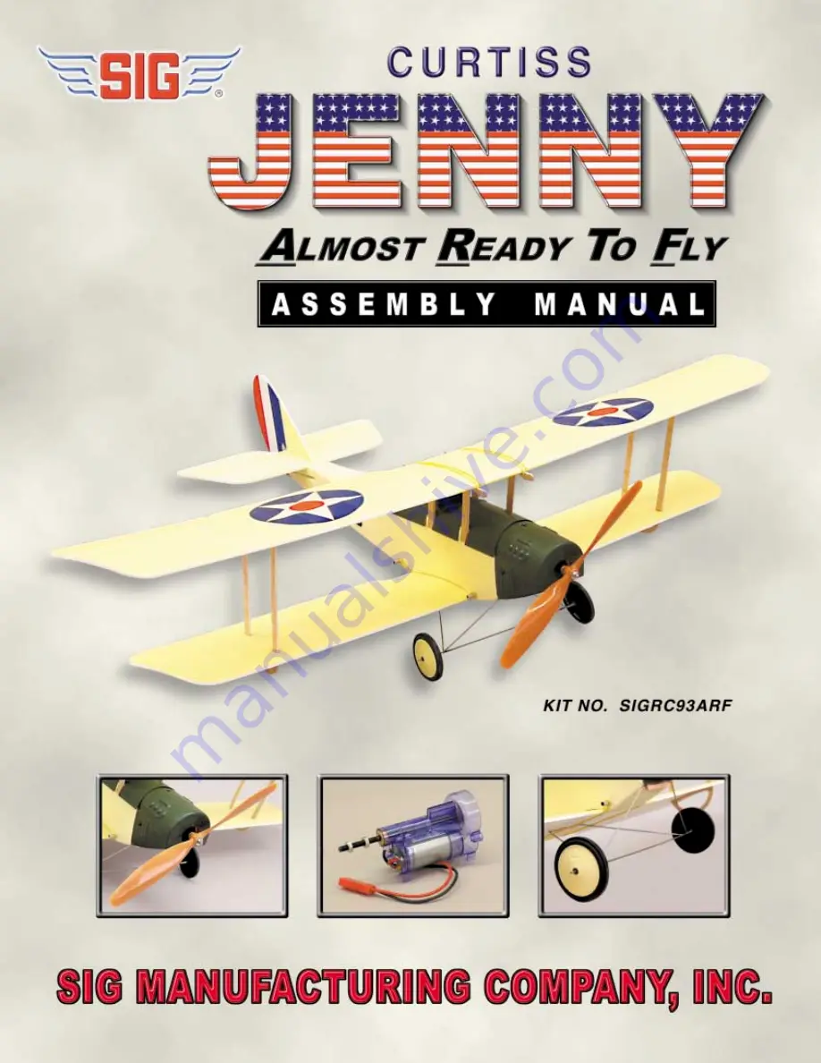 SIG Curtiss Jenny Assembly Manual Download Page 1